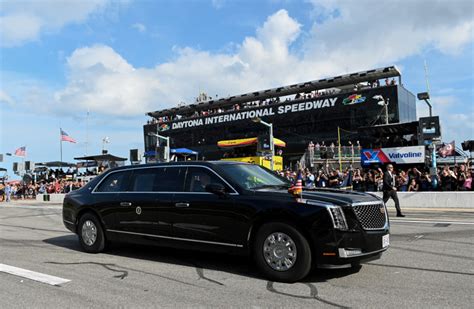 trump daytona 500 limo.